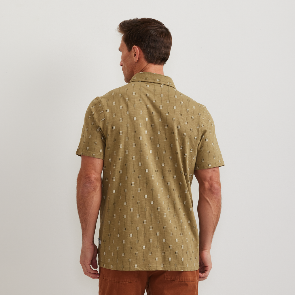 Men's Knit Baja Pocket Button-Up Shirt