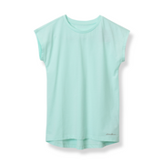 Girls Trail Short-Sleeve Pleated-Back Shirt - ICY BLUE