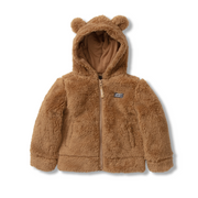 Toddler Quest Fleece Plush Hooded Jacket - BRITISH KHAKI