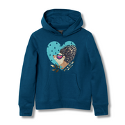Girls Graphic Camp Fleece Hoodie - MOROCCAN BLUE