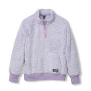 Girls Fireside Plush 1/4 Zip - LAVENDER
