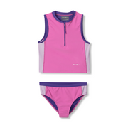 Girls Sea Spray Tankini - SUPER PINK