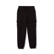 Boys Camp Fleece Cargo Joggers - BLACK