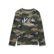 Boys Graphic Long Sleeve Tee - GREEN CAMO