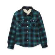 Boys Faux Shearling Shacket - MALLARD