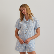 Women's Baja Short-Sleeve Shirt - Slate Blue