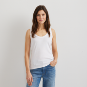 Women's Everyday Scoop-Neck Tank - White