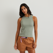 Women's Softline Ribbed Tank - Sage