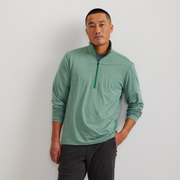 Men's Mountain Trek 1/2-Zip Mock - Vibrant Green