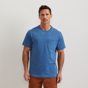 Men's Legend Wash 100% Cotton Short-Sleeve Pocket T-Shirt - Tile Blue