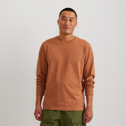 Men's Legend Wash 100% Cotton Long-Sleeve Classic T-Shirt - Fawn