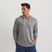 Men's Slub Hoodie - Med Htr Gray