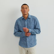 Men's Vintage Shirt - Faded Indigo