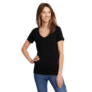 Women's Fav Short-Sleeve V-Neck T-Shirt - Black