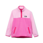 Girls Quest Fleece Snap Neck Pullover