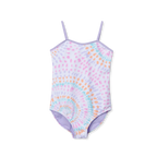 Girls Sea Spray Printed Swimsuit