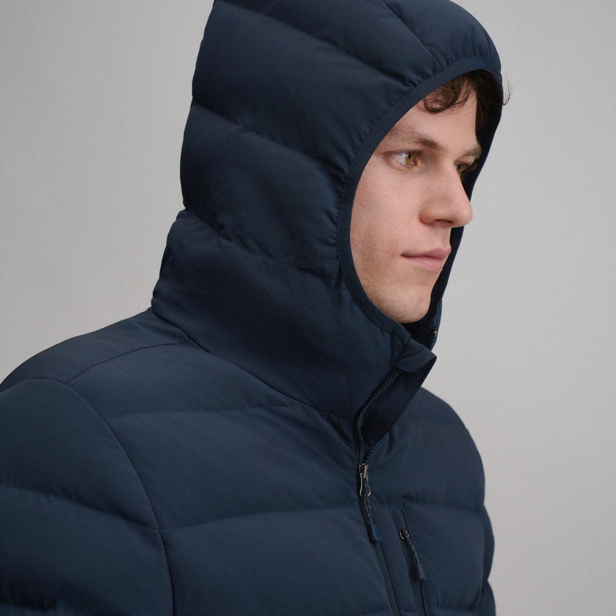 Men's EB Stretch Down Hooded Jacket