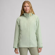Women's Rainfoil® Waterproof Packable Hooded Rain Jacket - Limestone