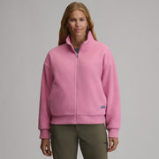 Women's Authentic Outdoor Full-Zip Fleece Mock Pullover - Blush