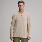 Men's Birds Eye Long-Sleeve Thermal Henley