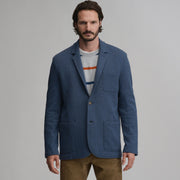 Men's Knit Blazer - Navy/Heather