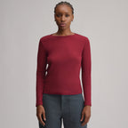 Women's Softline Rib Long-Sleeve Crew