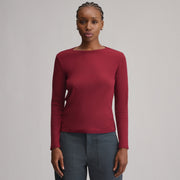 Women's Softline Rib Long-Sleeve Crew - Blossom