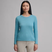 Women's Everyday Long-Sleeve Crewneck T-Shirt - Sea Spray