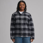 Women's Long-Sleeve Heritage Soft Classic Flannel Shirt - Black