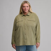 Women's Canyons Corduroy Boyfriend Overshirt - Dusty Sage