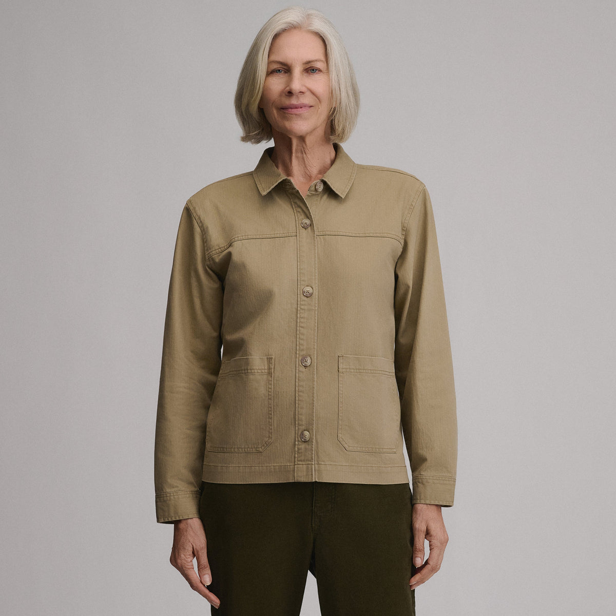 Women's Cotton Twill Shirt Jacket