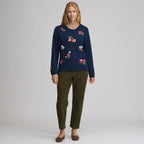 Women's Floral Crewneck Sweater