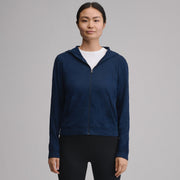 Women's Waverly Cotton Slub Full-Zip Sweatshirt - Brook