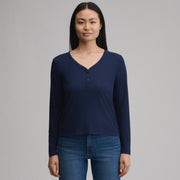 Women's Long-Sleeve Multi Button Henley - Brook
