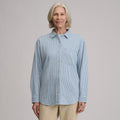 Women's Long-Sleeve Denim Boyfriend Overshirt