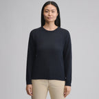 Women's Cotton Slub Crew Sweater