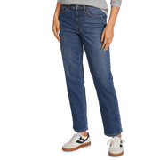 Women's Authentic High-Rise Straight Leg Jeans - Indigo Blue