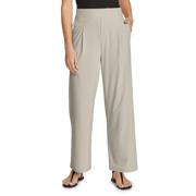Women's Departure High-Rise Wide Leg Travel Pants - Pumice