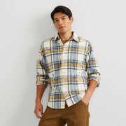 Men's Eddie's Favorite Flannel Relaxed Fit Shirt - Plaid - Cream Htr