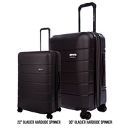 2 Pc Set Glacier Hardside Spinner (30 And 22) - Carbon