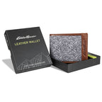 Pioneer Leather And Printed Cotton Canvas Passcase Wallet