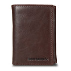EB Signature Logo Leather Trifold Wallet