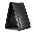 EB Signature Logo Leather Bifold With Money Clip Wallet
