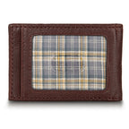 EB Signature Logo Leather Bifold With Money Clip Wallet
