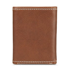 EB Signature Top Stitch Leather Trifold Wallet