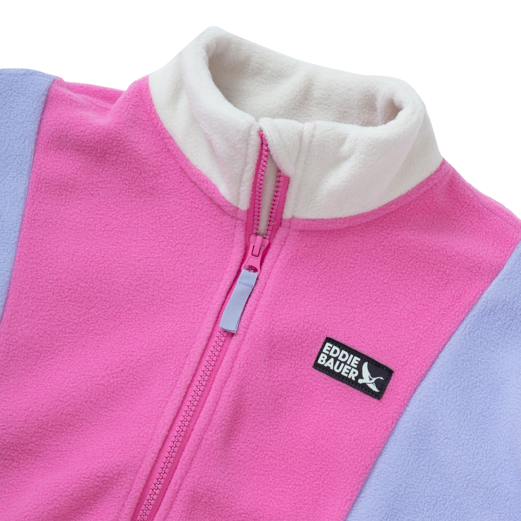 Girls Quest Fleece Colorblock Full Zip Jacket