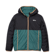 Kids Reversible Cirruslite Down Hooded Jacket - MALLARD