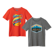 Boys Graphic Short-Sleeve T-Shirt - 2 Pack - NAVY BLUE