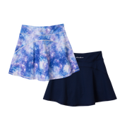 Girls Trail Active Skort - Print 2-Pack - NAVY BLUE