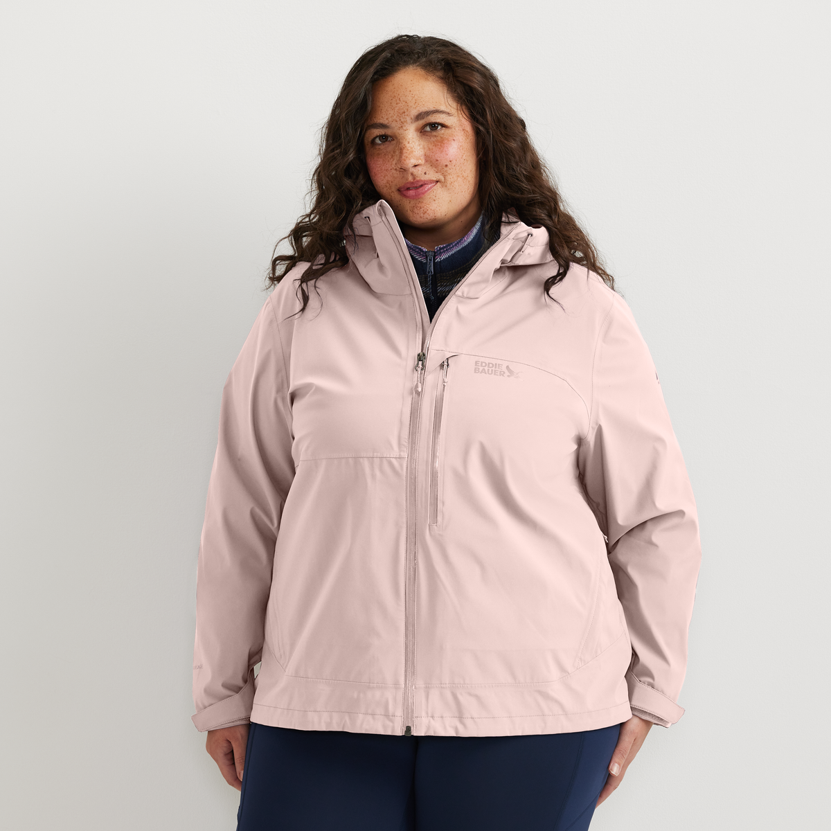 Women's Cloud Cap 3L Waterproof Stretch Hooded Rain Jacket